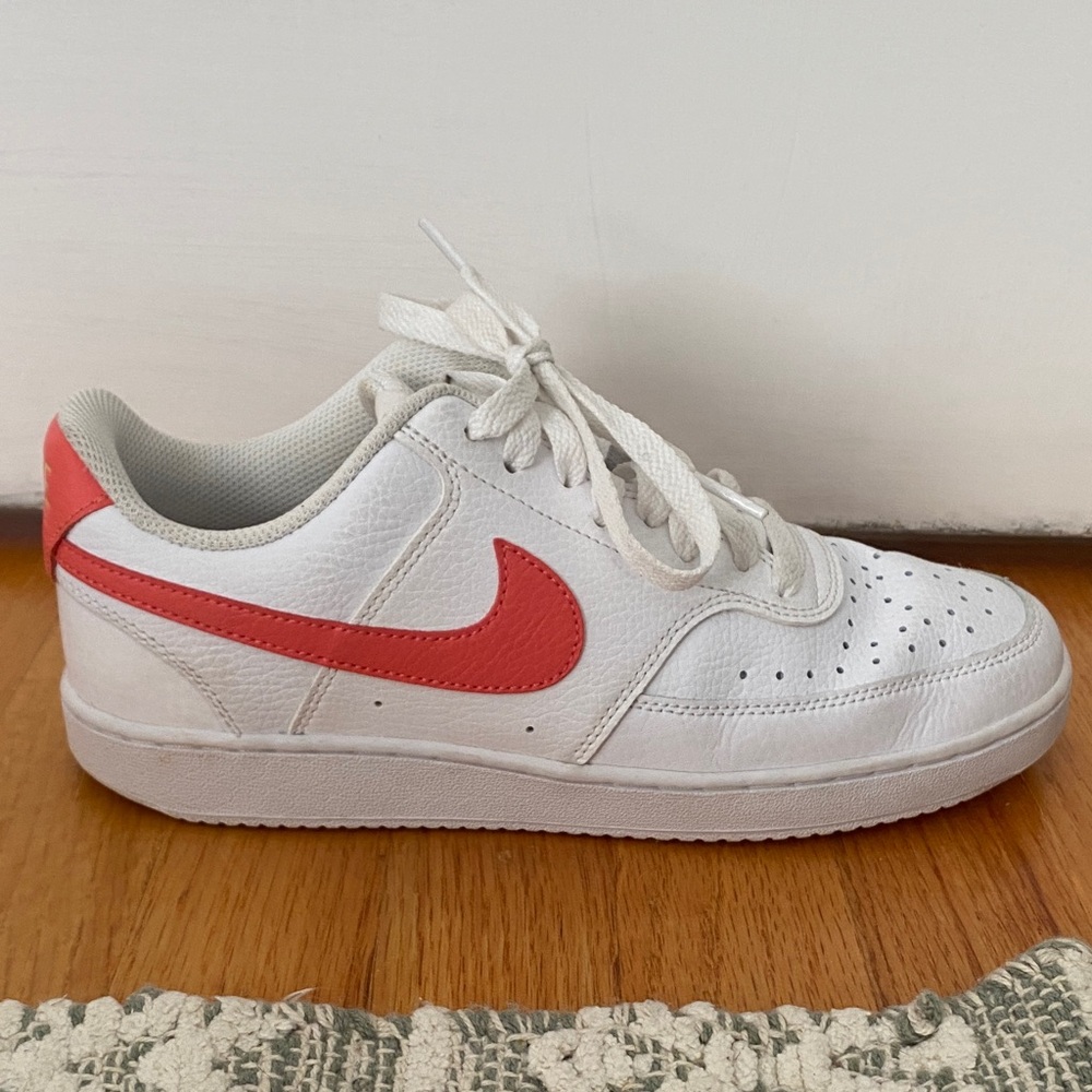 Nike Women’s White and Coral Sneakers